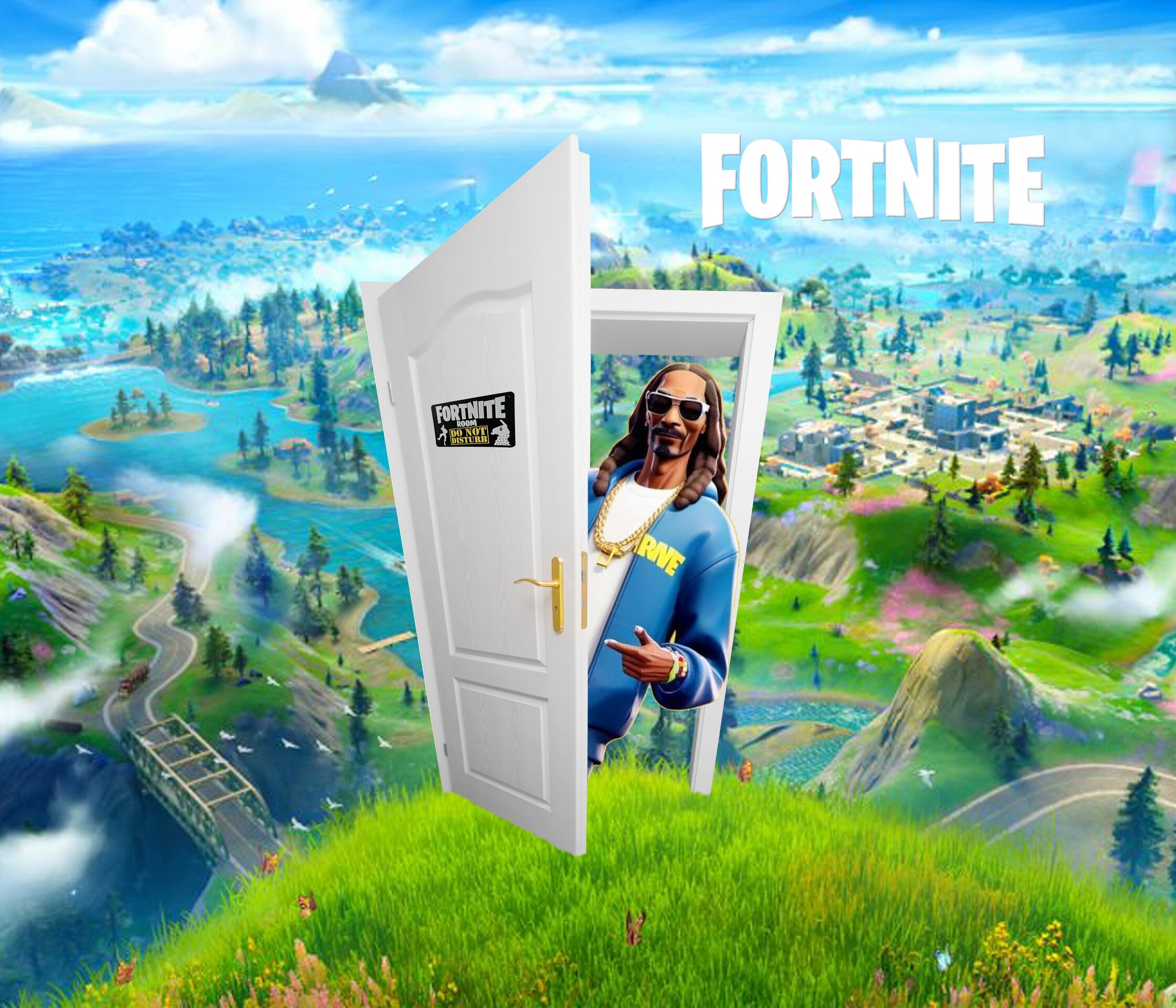 PLACA PUERTA / PARED FORTNITE HABITACIÓN GAMER - 2